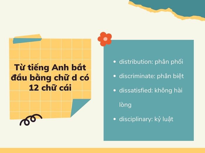 những từ tiếng Anh bắt đầu bằng chữ d 12 chữ cái
