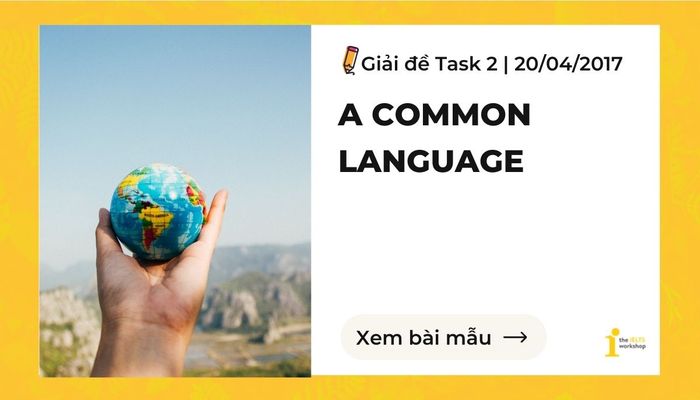 language theme ielts writing sample response