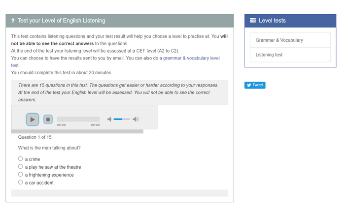 English proficiency test cef