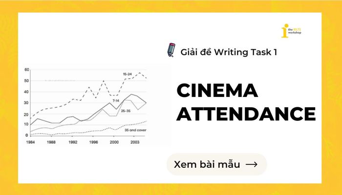 Bài viết Cinema Attendance IELTS Writing Task 1