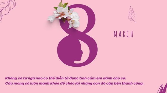 Lời chúc 8/3 dành cho các cô giáo bằng tiếng Việt