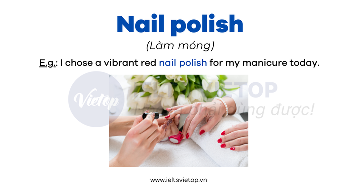 English vocabulary for the nail industry