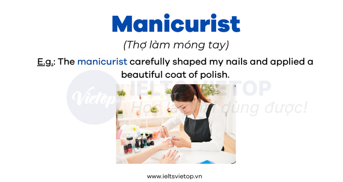 English vocabulary for the nail industry
