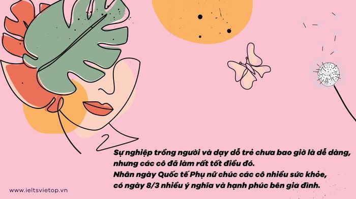 Lời chúc 8/3 cho các cô giáo mầm non, tiểu học