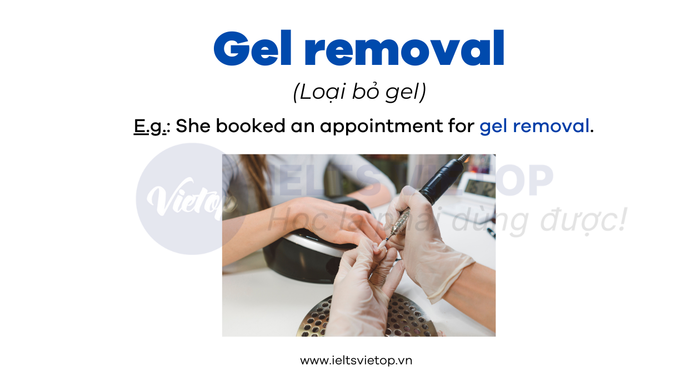 English vocabulary for the nail industry