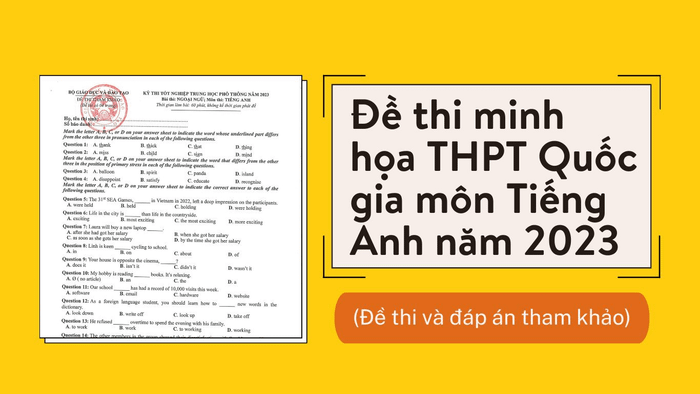 Cấu trúc đề thi thử Tiếng Anh THPT Quốc gia 2023