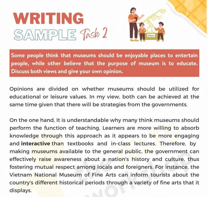 Some individuals believe that museums should be enjoyable places for entertaining visitors