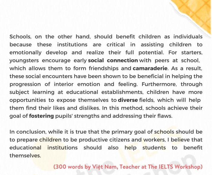 IELTS Writing Task 2 về Học vấn