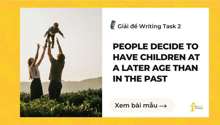 individuals choose to have children at a more advanced age compared to previous generations