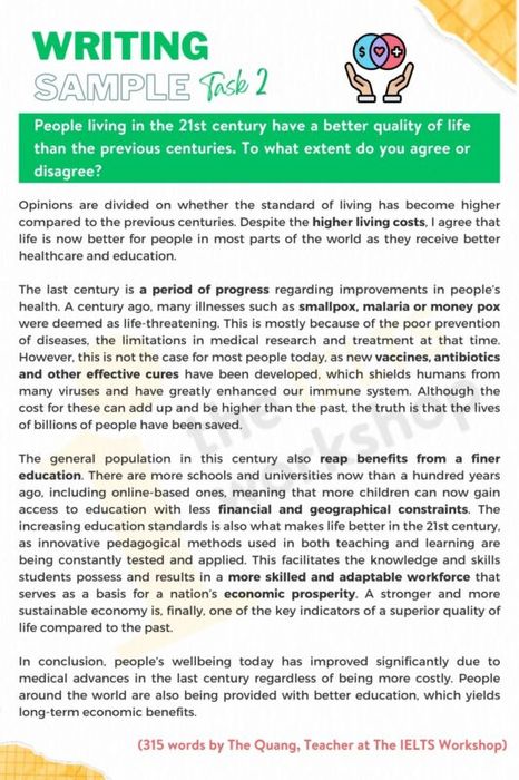 In the 21st century, people enjoy a higher quality of life compared to previous centuries