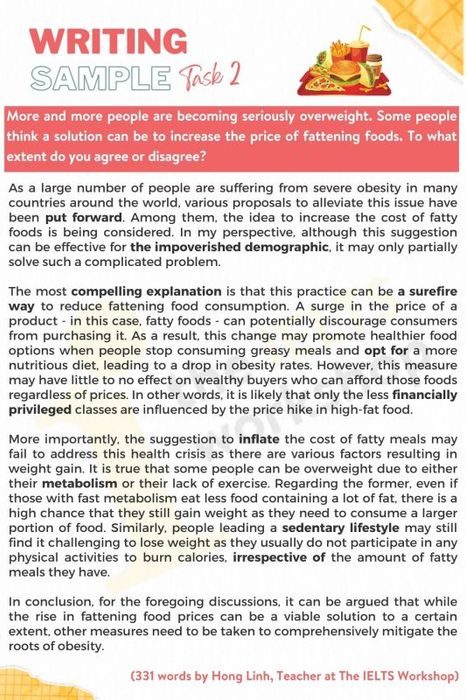 Raising Prices of Fattening Foods