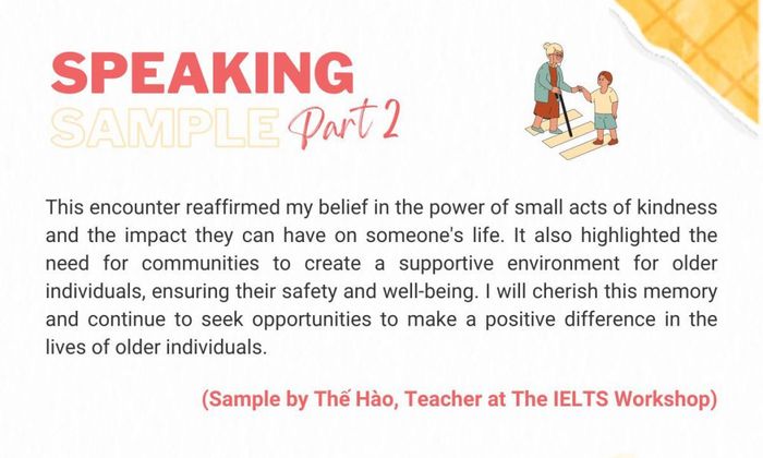 Exemplify an instance of helping someone sample 2