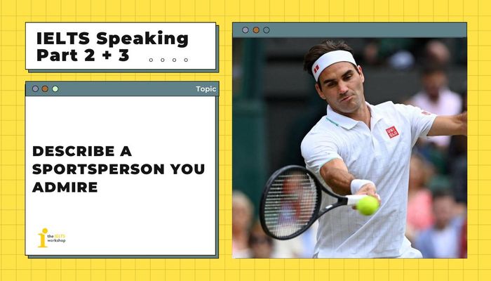 Discuss a sportsperson you look up to theme