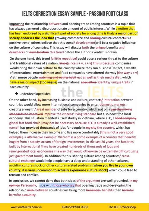 free ielts writing correction