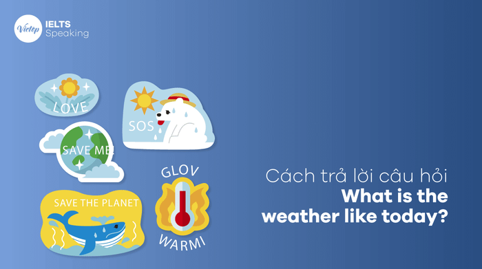 Cách đáp lại câu hỏi What is today's weather like?