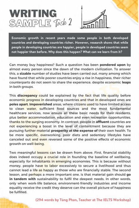 IELTS Writing Task 2 về Economic Growth