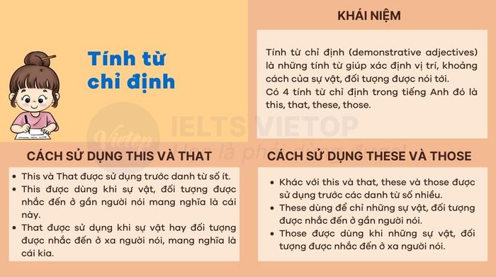 Bài tập về tính từ chỉ định trong tiếng Anh