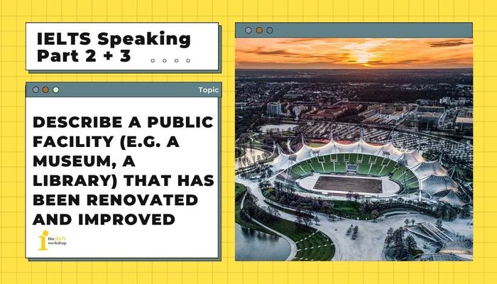 Describe a public facility that has been refurbished and improved theme