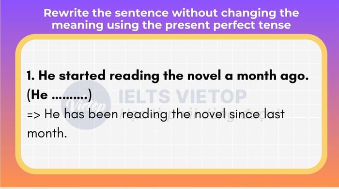 Rewrite the sentence without altering the meaning using the present perfect tense