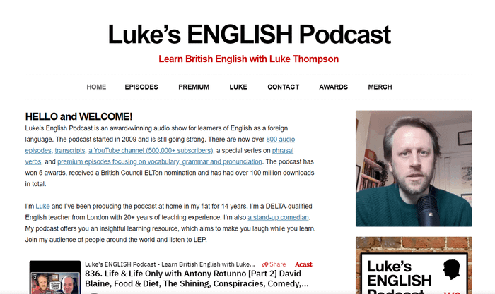 Podcast học nghe tiếng Anh – Luke’s English Podcast