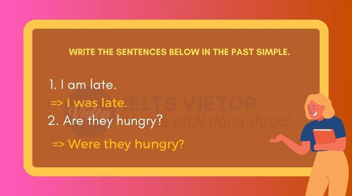 Write the sentences below using the past simple tense