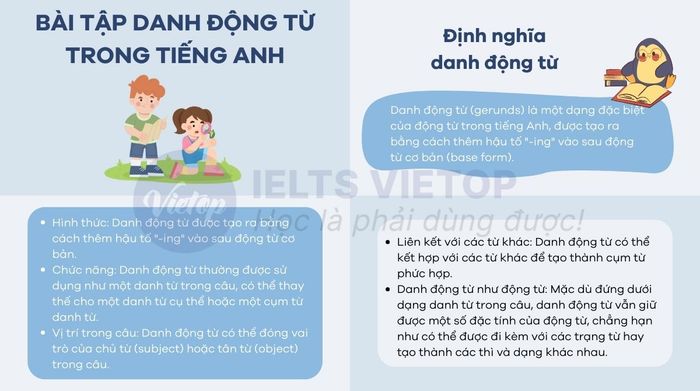 lý thuyết về danh động từ trong tiếng Anh