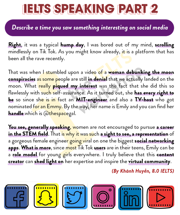 Recall an occasion when you encountered something intriguing on social media