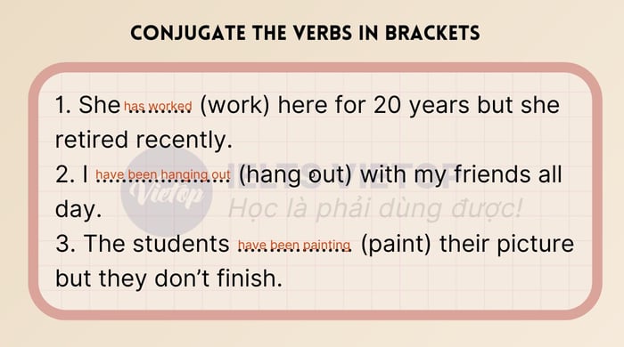 Inflect the verbs in parentheses