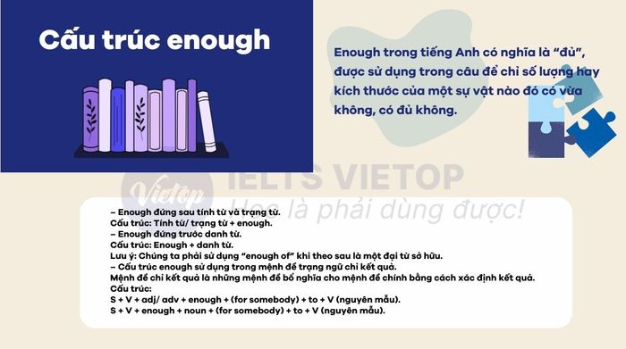 Hồi tưởng lại lý thuyết về cấu trúc enough tiếng Anh