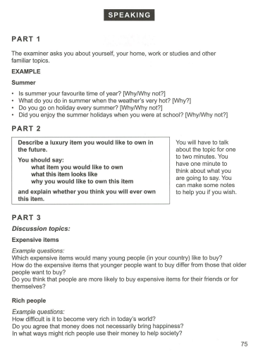 cambridge 16 speaking exam 3