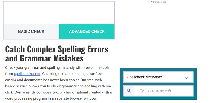 web kiểm tra ngữ pháp tiếng anh Spellchecker