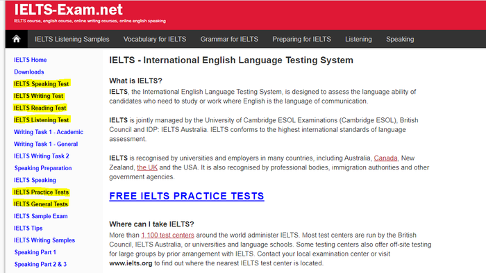 thi thử ielts