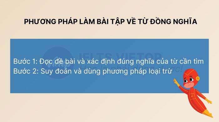 Chiến lược làm bài tập từ đồng nghĩa