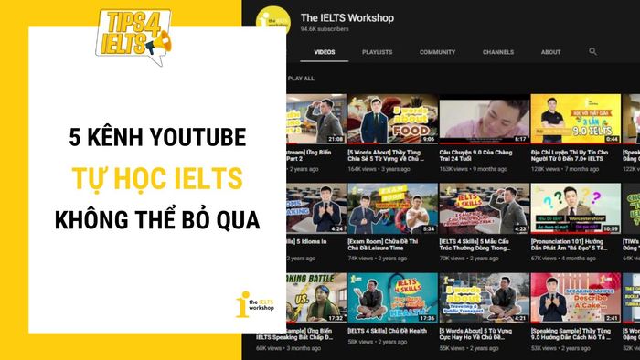 5 Kênh Youtube Tự Học IELTS Không Thể Bỏ Lỡ