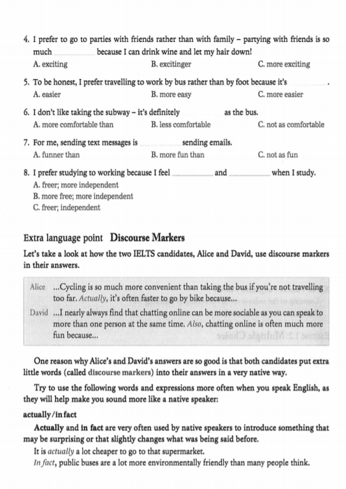 31 high scoring ielts speaking extra