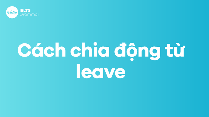 Cách sử dụng động từ leave với 13 thì trong tiếng Anh 