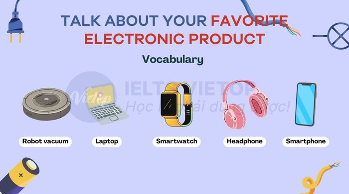 Vocabulary to discuss your preferred electronic device