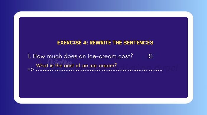 Rewrite each of the following sentences in such a way that it is as similar as possible in meaning to the original sentence. Use the word given and other words as necessary. Do not change the form of the given word