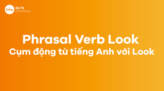 Các cụm động từ tiếng Anh với Look - Phrasal verb with Look