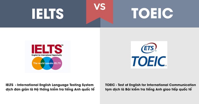 So sánh sự khác biệt giữa TOEIC và IELTS