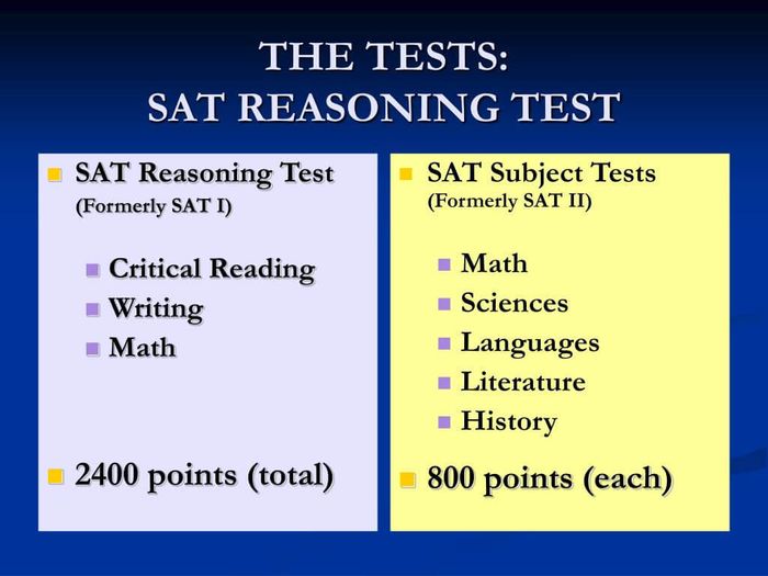 SAT bao gồm những loại nào?