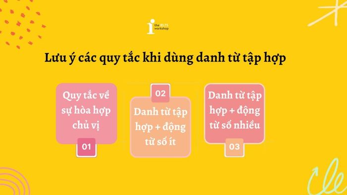 Chú ý các nguyên tắc khi sử dụng danh từ tập hợp