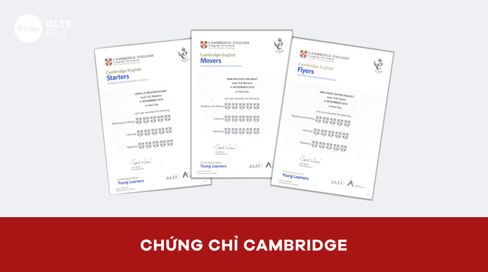 Thông tin về chứng chỉ Cambridge