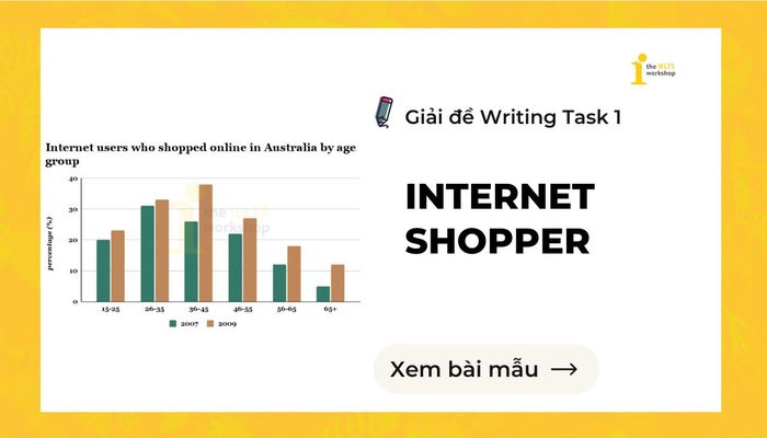 Internet shopper IELTS Writing Task 1 topic