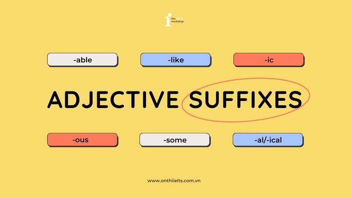 adjective suffixes in English