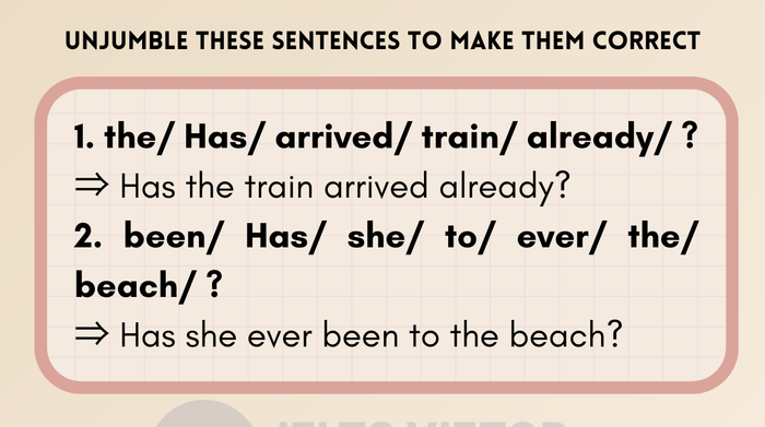 exercise present perfect tense