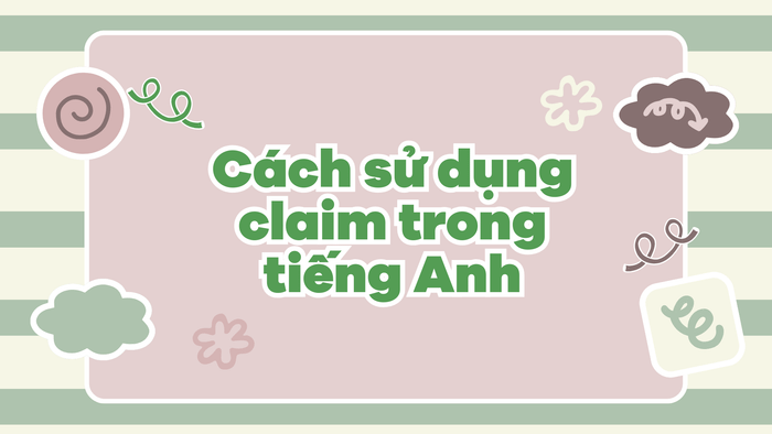 Using claim in English