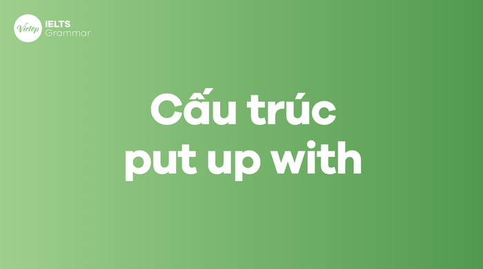 Structure of put up with in English