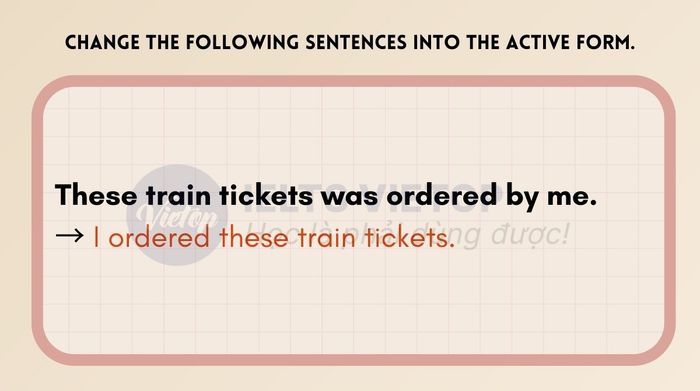 Change the following sentences into the active form