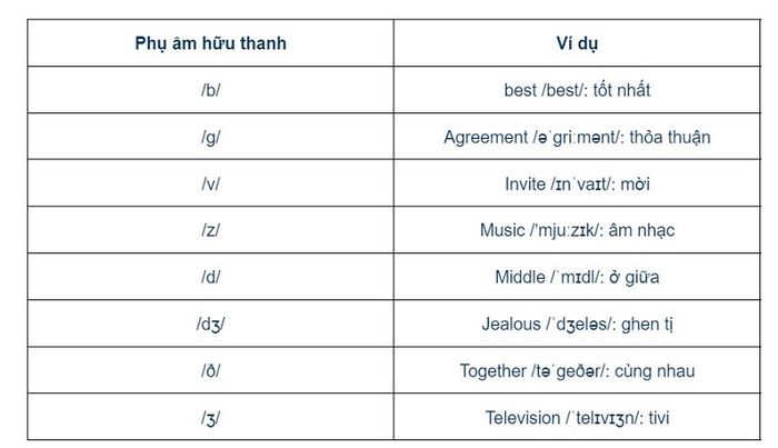 Phụ âm hữu thanh